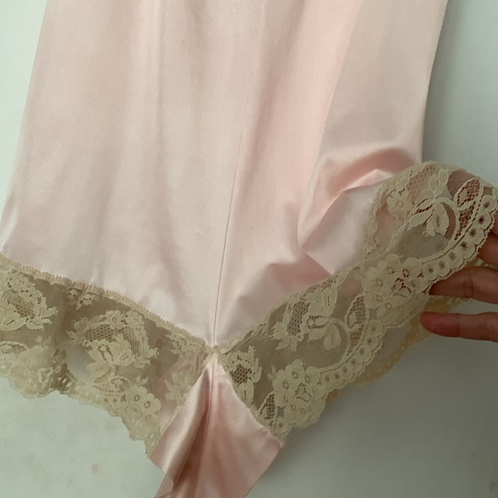 Vintage 70s Lingerie Pink Teddy - Picture 3 of 11